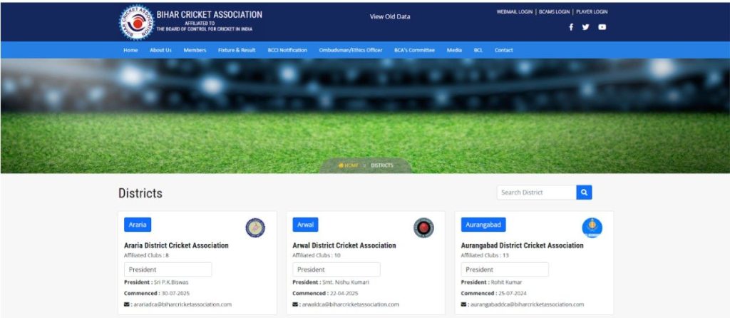 BCA's District Cricket BCA's District Cricket