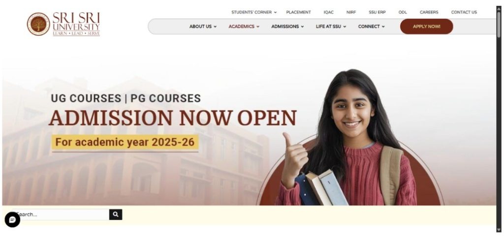  Sri Sri University, Cuttack
