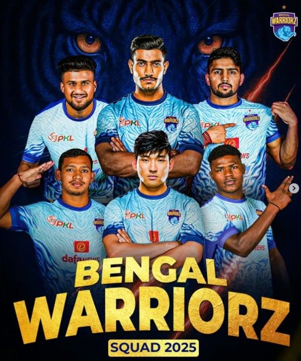 Bengal Warriors Squad 2025 

