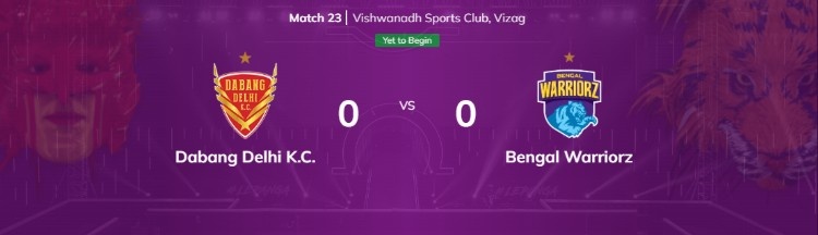 Dabang Delhi KC vs Bengal Warriors – Upcoming PKL 12 Matches
