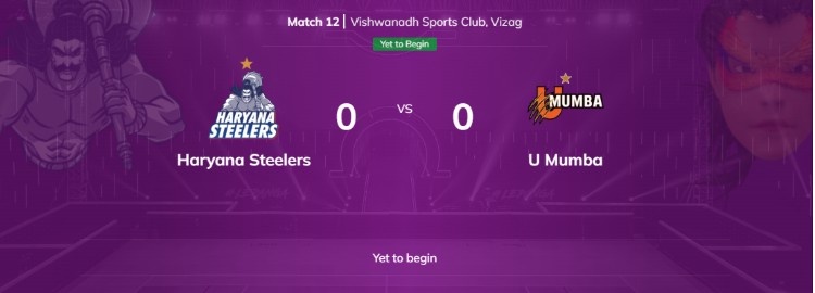 Haryana Steelers vs U Mumba – PKL 12 Season Match Preview
