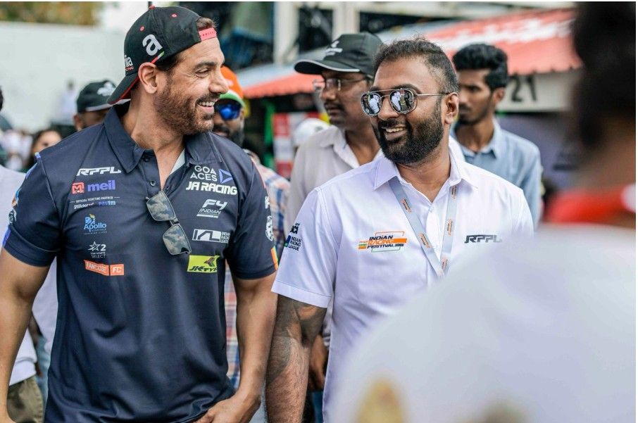 Indian Racing Festival Akhilesh Reddy with John Abraham 
