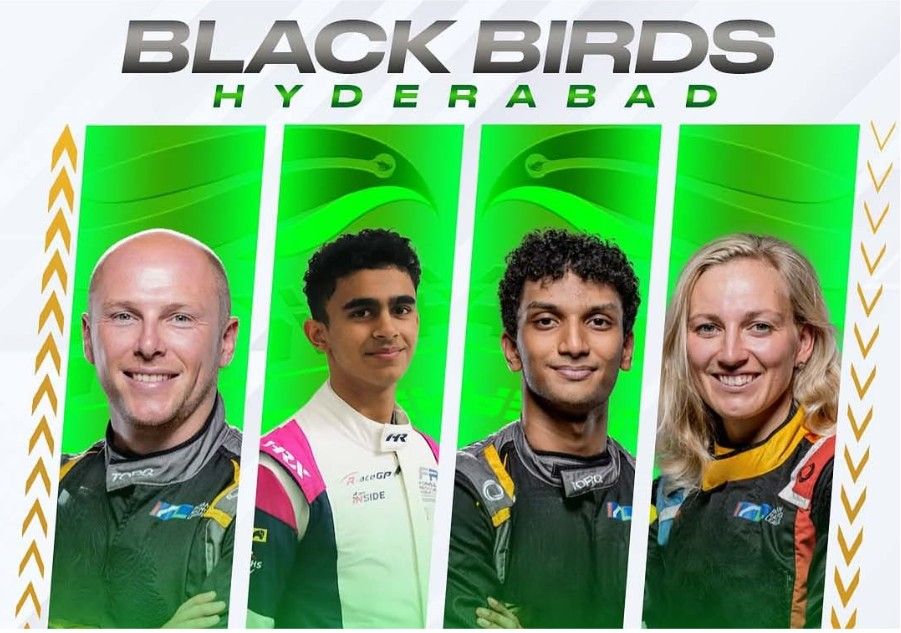 Indian Racing League 2025 Team Hyderabad Blackbirds
