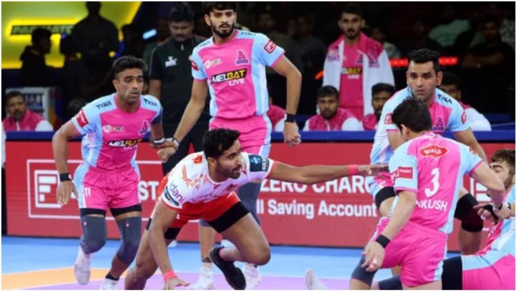 Jaipur Pink Panthers defence In the PKL Jaipur Pink Panthers defence In the PKL