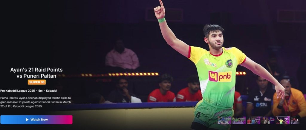 Pro Kabaddi League streaming on jiohotstar Pro Kabaddi League streaming on jiohotstar