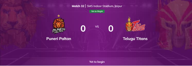 Puneri Paltan vs Telugu Titans