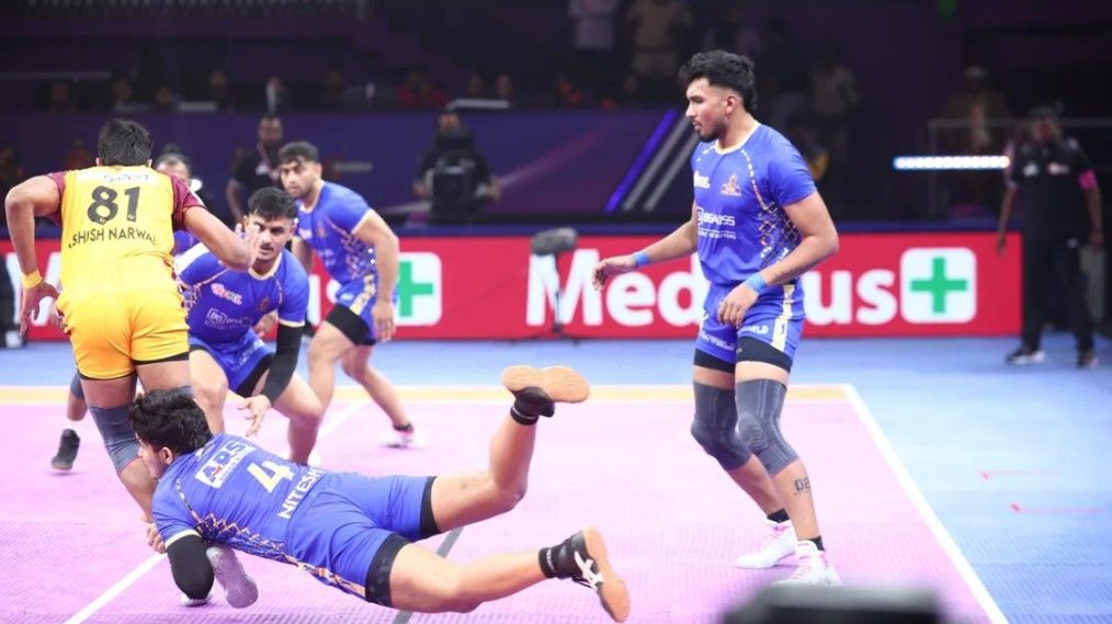 Tamil Thalaivas vs Telugu Titans game in PKL Tamil Thalaivas vs Telugu Titans game in PKL