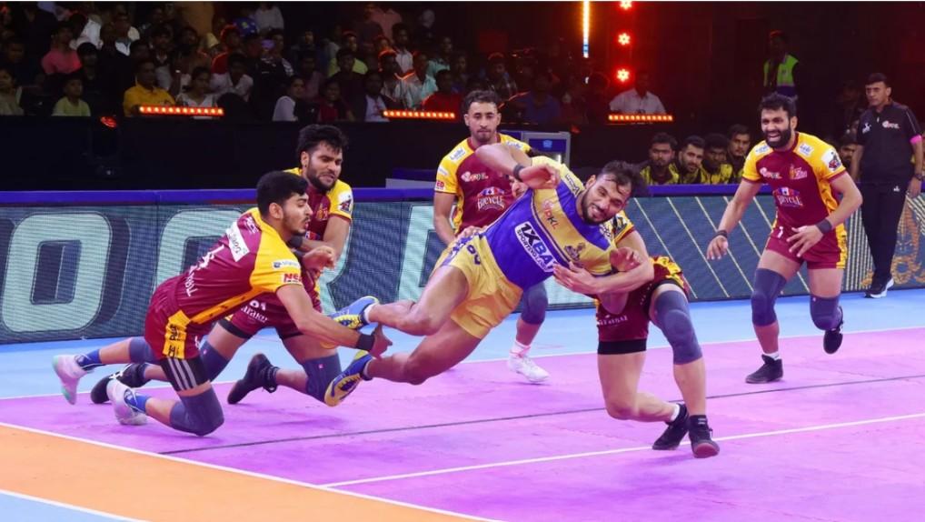 Tamil Thalaivas vs Telugu Titans players in PKL Tamil Thalaivas vs Telugu Titans players in PKL