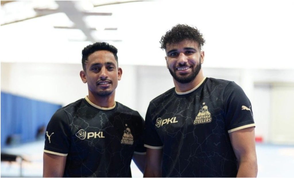Vinay Tevathia and Shivam PatareHaryana Steelers players PKL Vinay Tevathia and Shivam PatareHaryana Steelers players PKL
