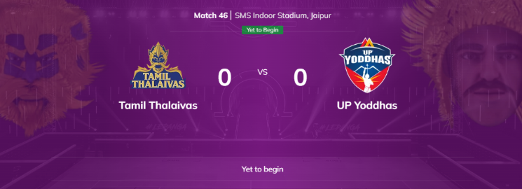 Where and When Tamil Thalaivas Face UP Yoddhas in 2025