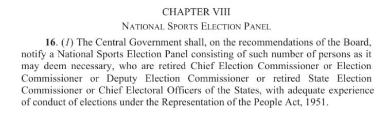  election management through an Election Panel 
