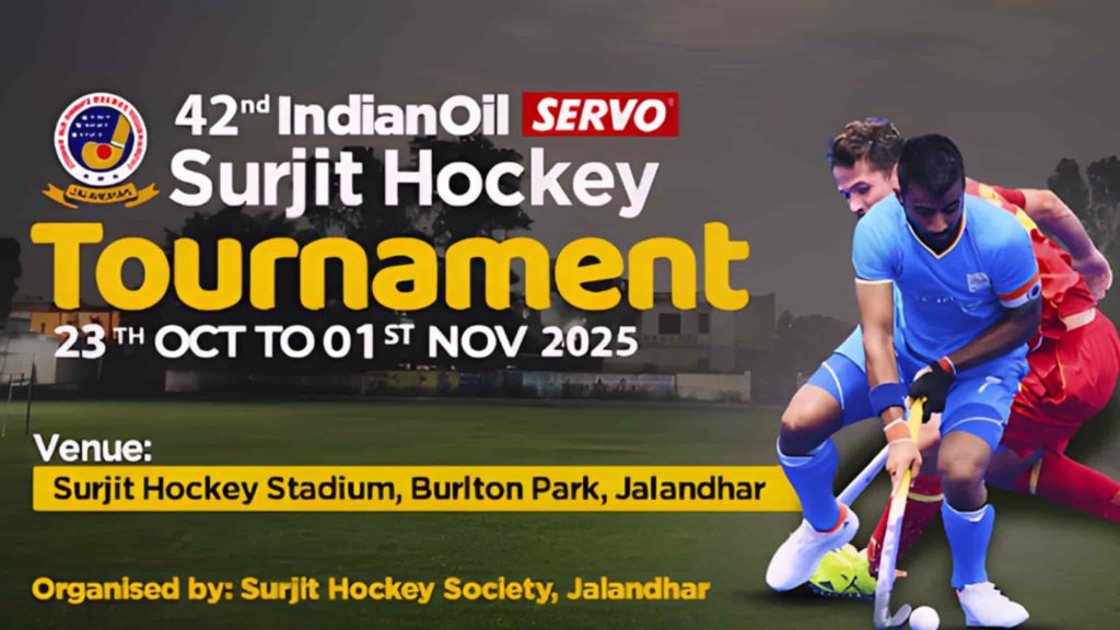42nd Indian Oil Servo Surjit Hockey Tournament 2025 Schedule