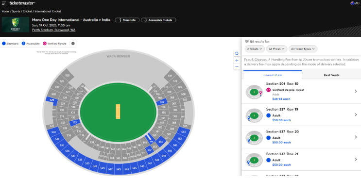 India vs Australia 2025 Match Stadium Map India vs Australia 2025 Match Stadium Map