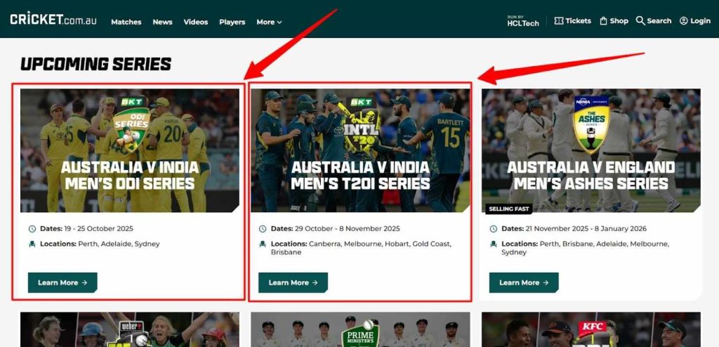 India vs Australia 2025 ODI and T20 Tickets India vs Australia 2025 ODI and T20 Tickets