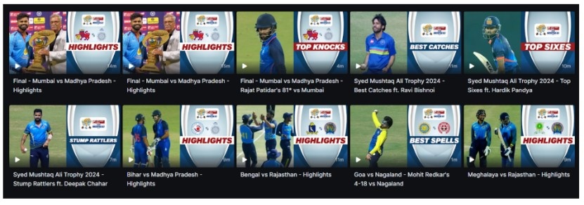 Live Streaming and Telecast Details for Syed Mushtaq Ali Trophy 2025
