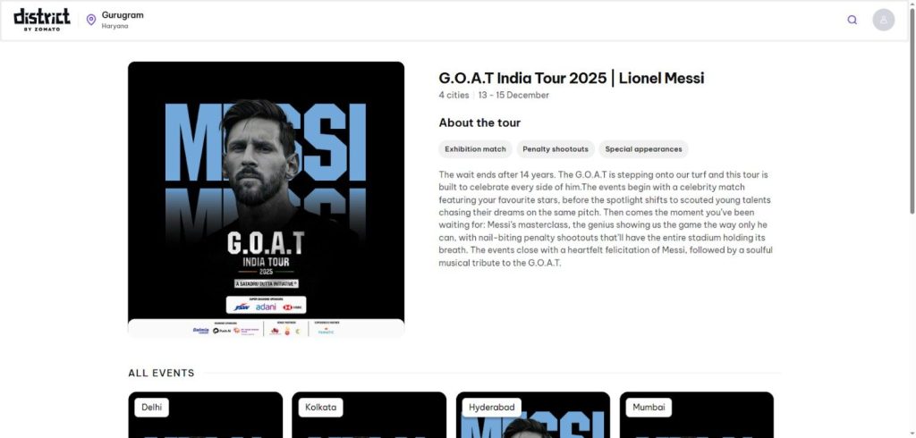 How to Book G.O.A.T Tour India 2025 Tickets How to Book G.O.A.T Tour India 2025 Tickets