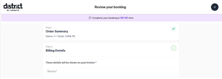Enter Personal Details