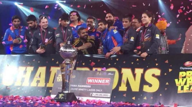 Haryana Hammers won season 4 of pro wrestling league 