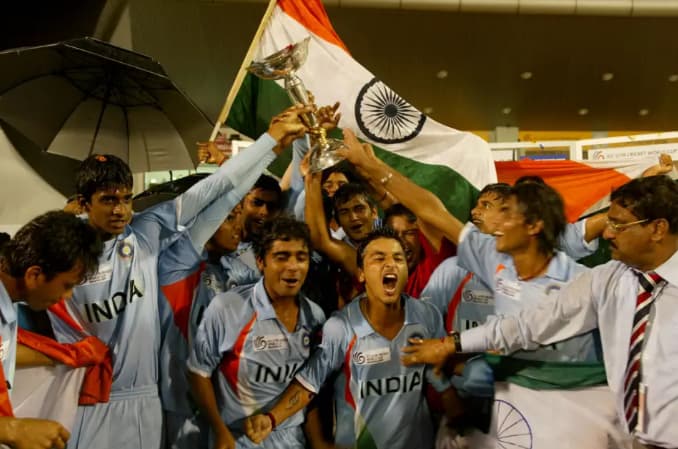 India U19 won 2008 U19 World Cup vs South Africa U19.