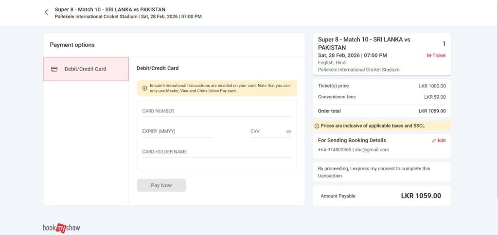 BookMyShow Payments