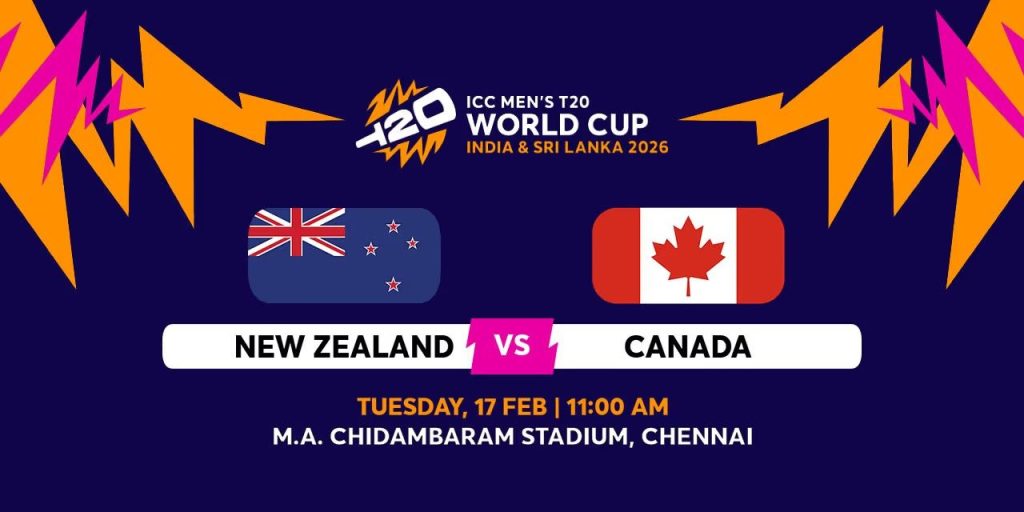 CAN vs NZ T20 World Cup Match Details