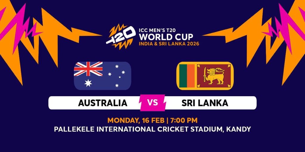 SL vs AUS T20 World Cup Match Details