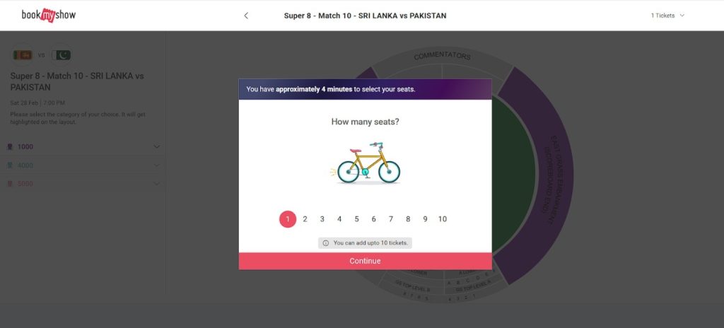 Sri Lanka vs Pakistan T20 WC Super 8 Tickets