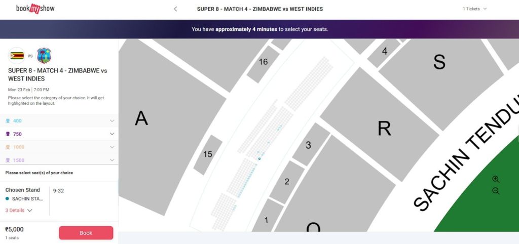 ZIM vs WI Super 8 Match Tickets
