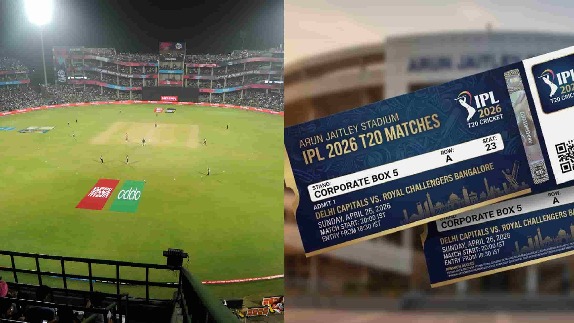 Arun Jaitley Stadium IPL 2026 Tickets, Prices & Booking Guide