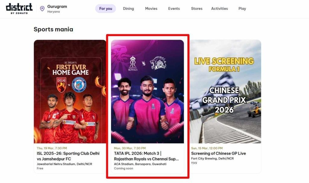 Book Chennai Super Kings IPL 2026 Tickets Book Chennai Super Kings IPL 2026 Tickets