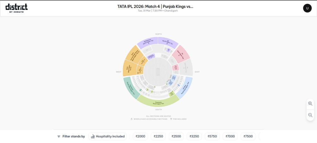 Chose Your Seating Category Chose Your Seating Category