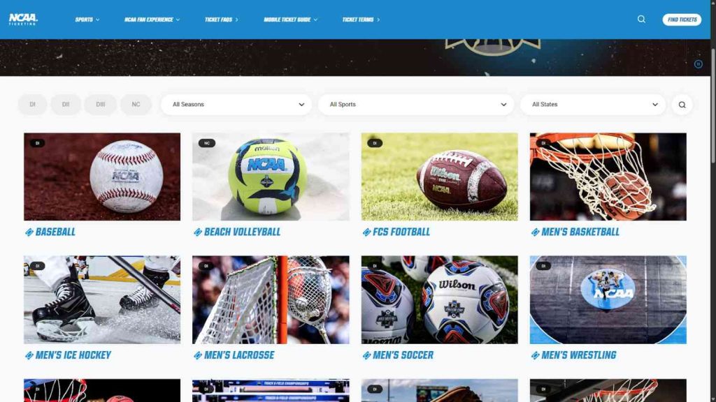Official NCAA Ticketing Portal