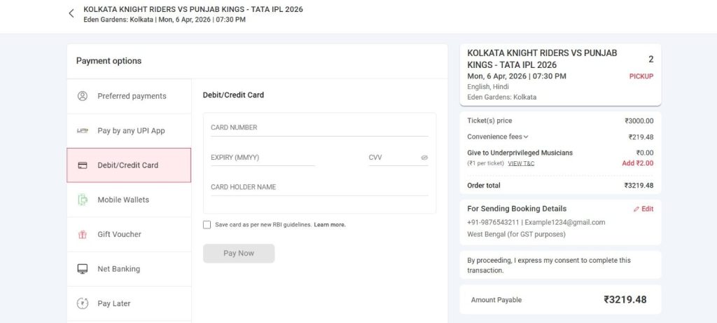 Payment Confirmation