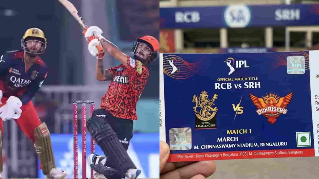 RCB vs SRH IPL 2026 Match 1 Tickets