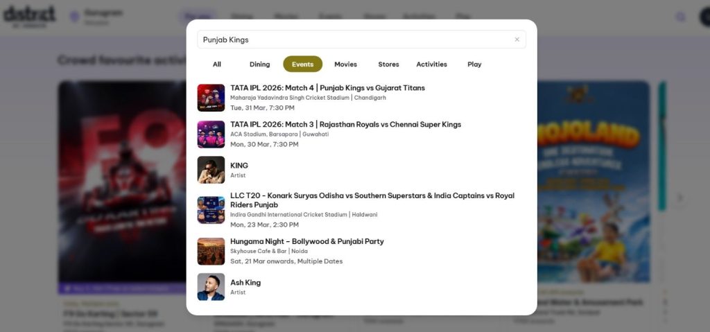 Search for Punjab Kings match Search for Punjab Kings match