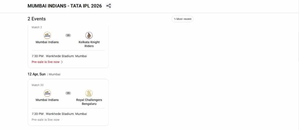 Step 2 Scroll Down to Find the match