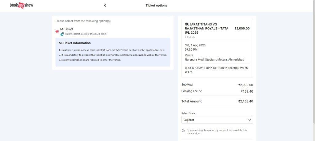 Tickets Option Page Tickets Option Page