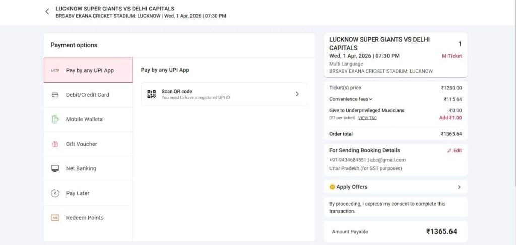 Enter billing details