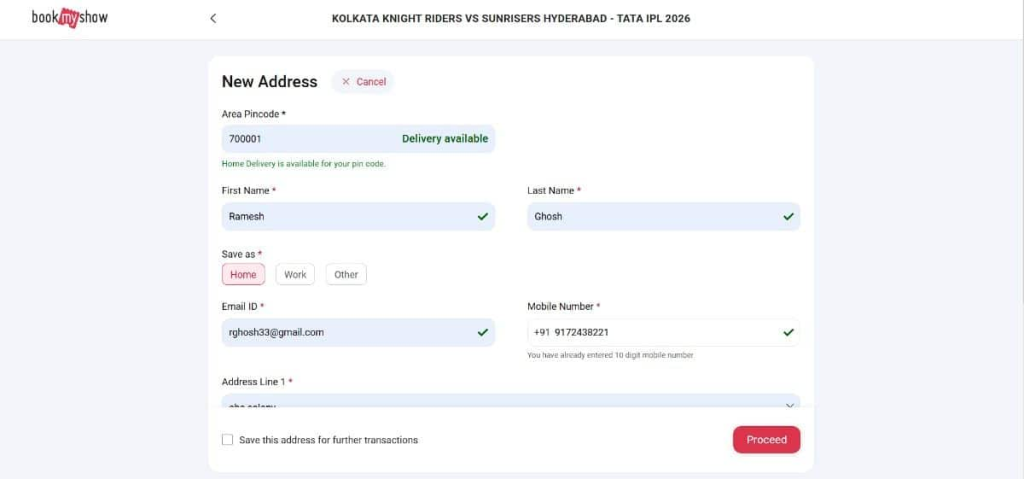 add Billing address add Billing address