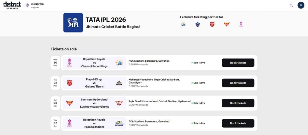 Search for “Punjab Kings” or “Mullanpur Stadium