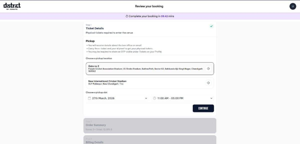 Choose your ticket delivery option: