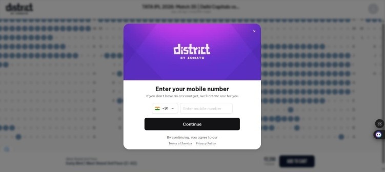 Enter Details & Choose Ticket Type