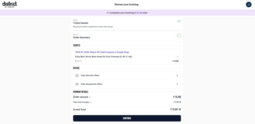 Order Summary & Offers