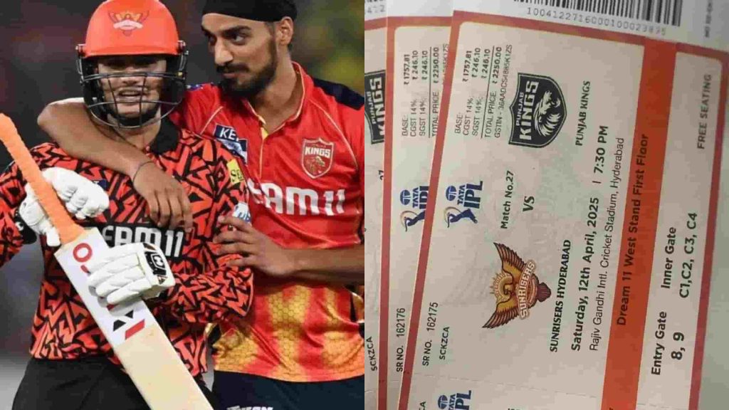 PBKS vs SRH IPL 2026 Match 17 Tickets