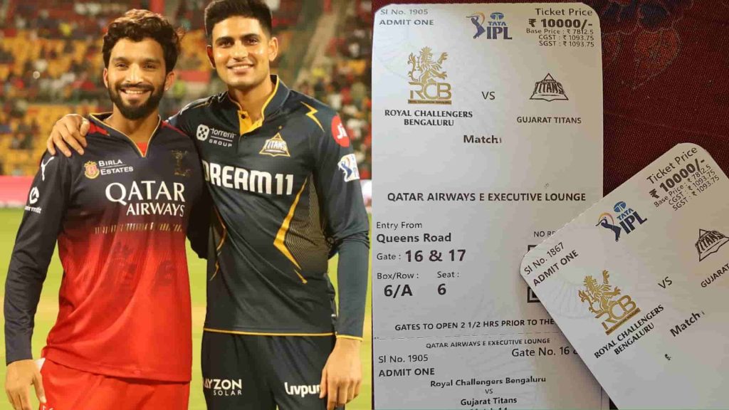 RCB vs GT IPL 2026 Match 34 Tickets