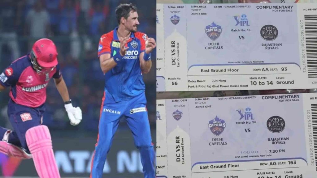 RR vs DC IPL 2026 Match 43 Tickets