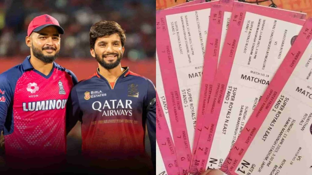 RR vs RCB IPL 2026 Match 16 Tickets