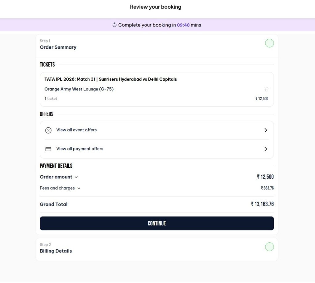 Review your order summary