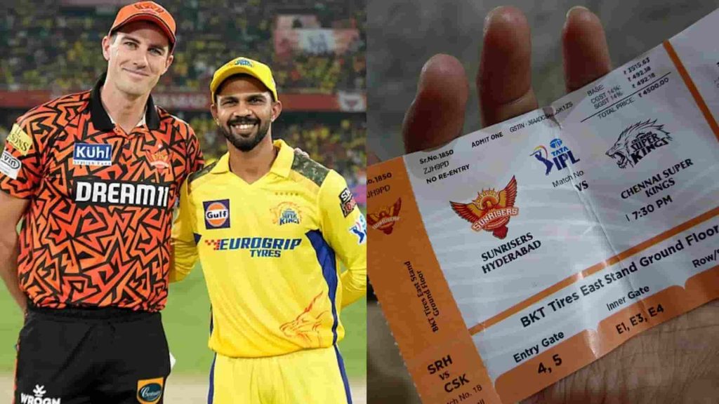 SRH vs CSK IPL 2026 Match 27 Tickets