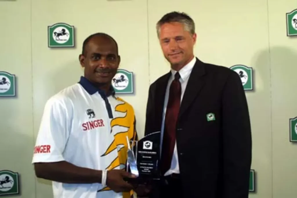 Sanath Jayasuriya is on 3rd number on the list of Players With Most Player of the Match Awards